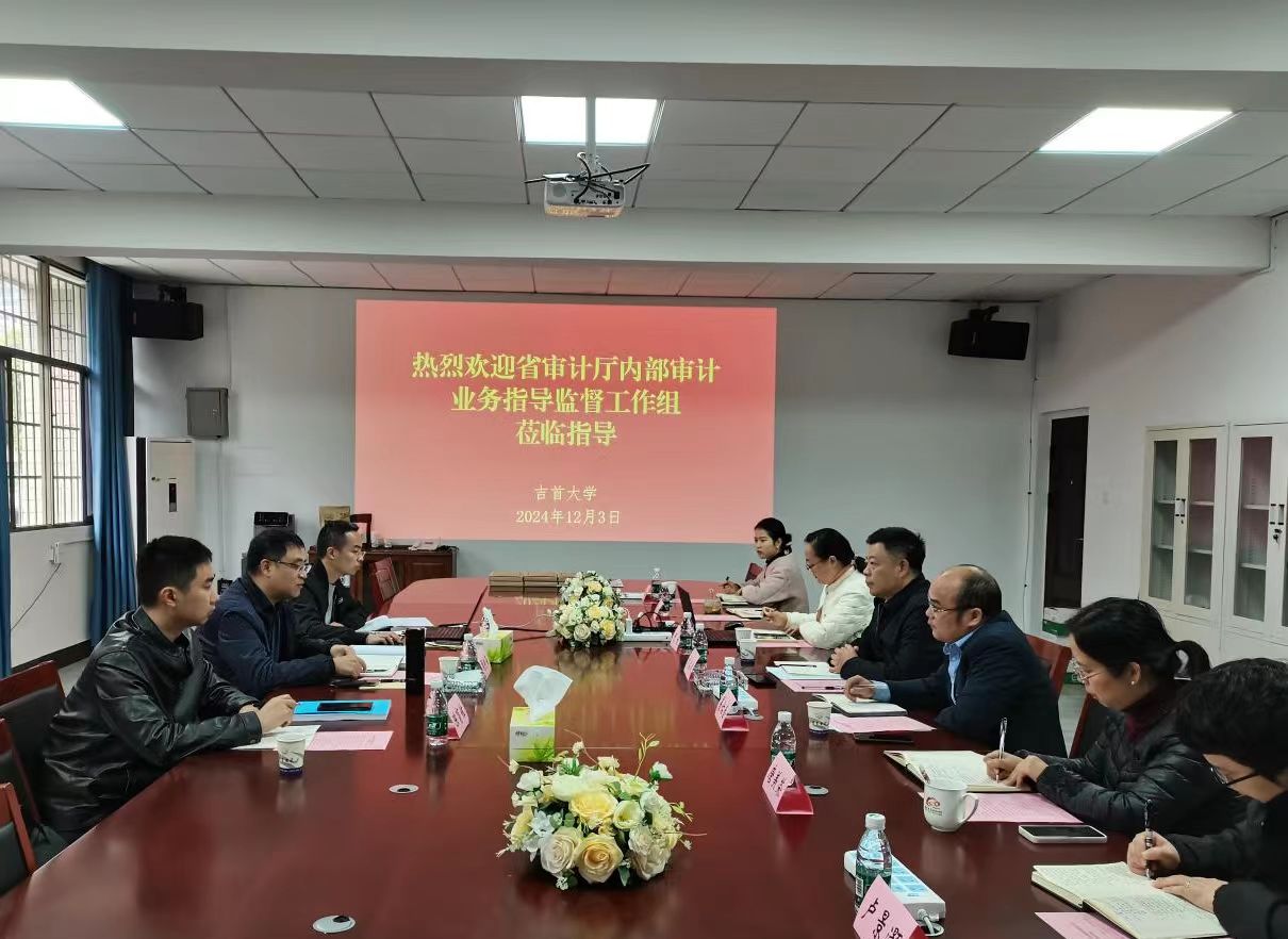 省审计厅内部审计指导中心一行来校指导工作